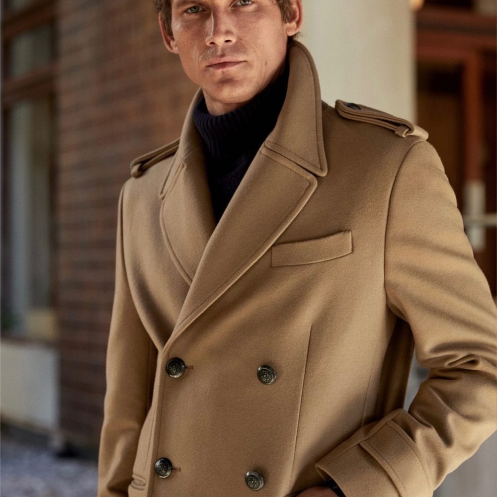 SOLD! Mango Man - Double-breasted Tailored Coat - Picture 9 of 11